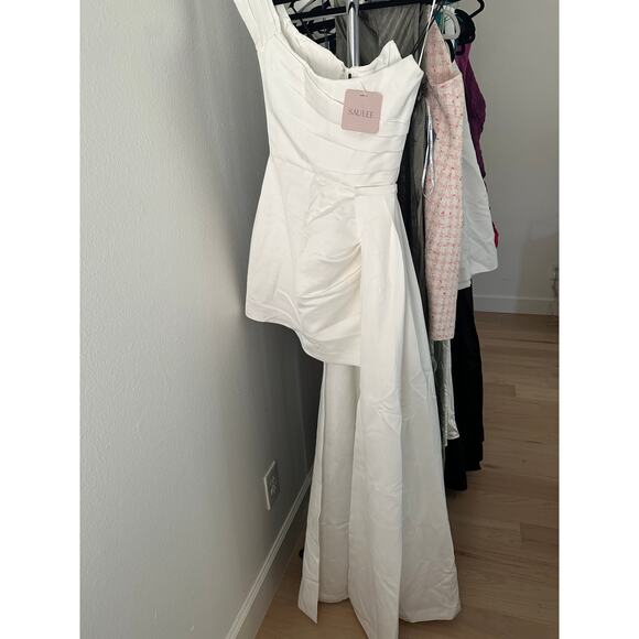 SAU LEE Brenda Dress in White - Picture 8 of 15